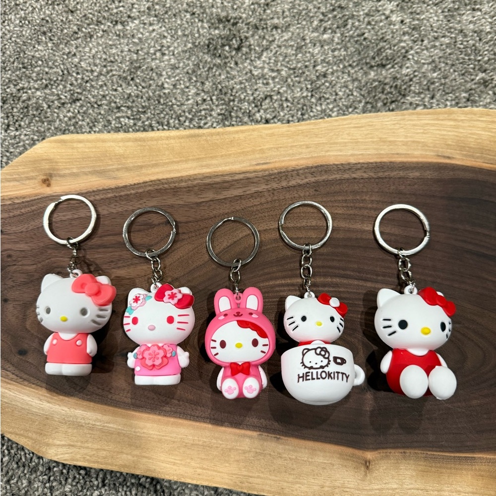 Cute Hello Kitty Keychain set of 5